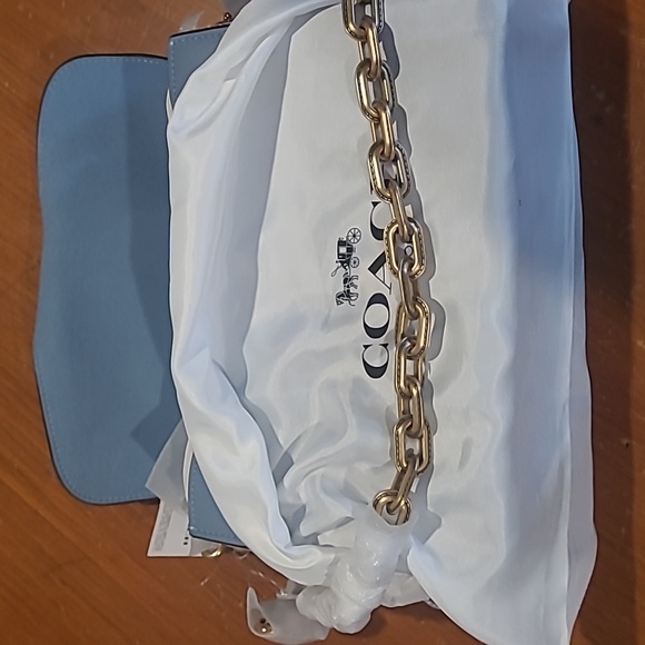 🥰SOLD🥰Price Firm Coach Bluebell Chain Tabby Leather Shoulder Bag - Picture 16 of 16